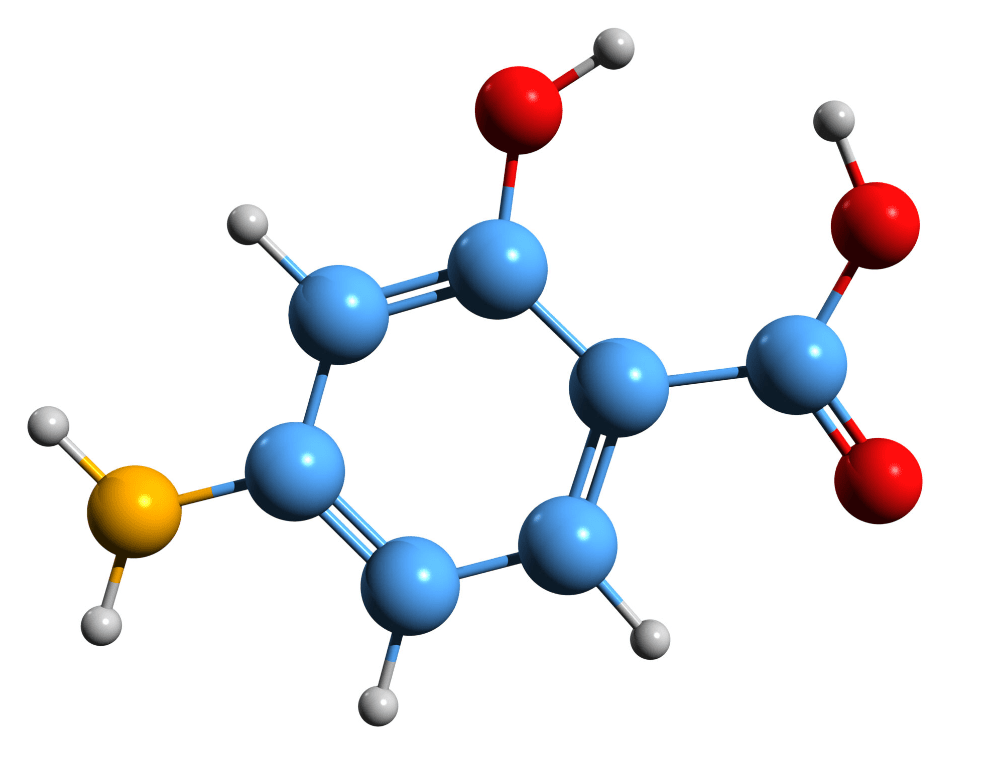 Molecular structure illustration of a PFAS compound